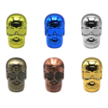 Metallic Skull LED Ashtray - Ziya Blue