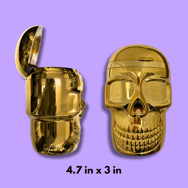 Metallic Skull LED Ashtray - Ziya Blue