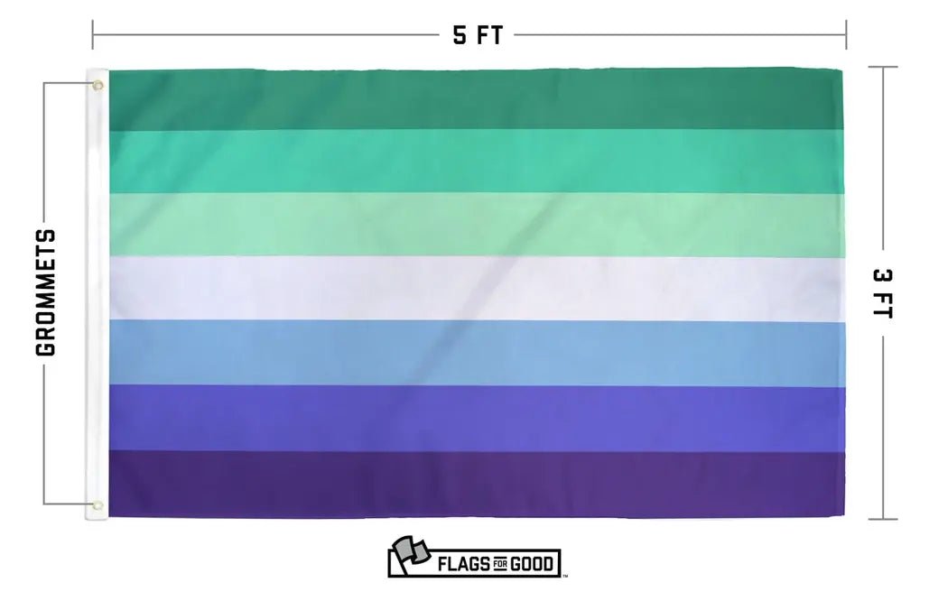 MLM (Men Loving Men) Flag - Ziya Blue