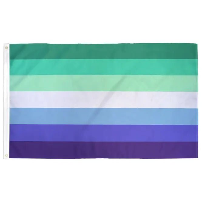 MLM (Men Loving Men) Flag - Ziya Blue