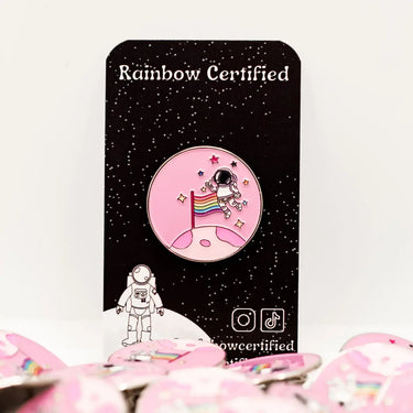 Moon Landing LGBTQ+ Enamel Pin - Ziya Blue