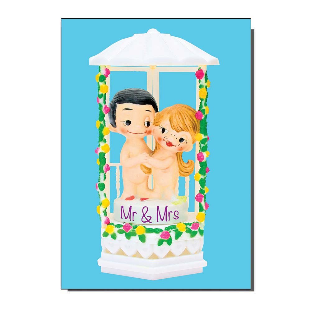 Mr and Mrs Love Is Inspired Wedding Card - Ziya Blue