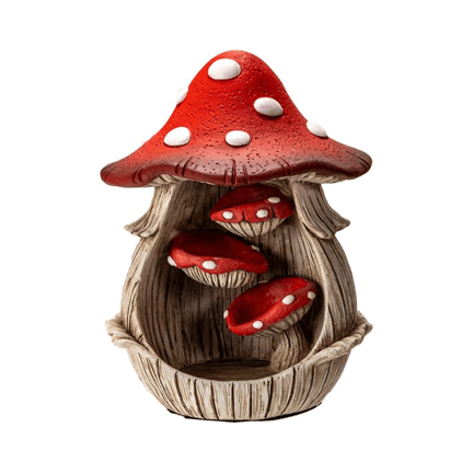 Mushroom Backflow Incense Burner - Ziya Blue