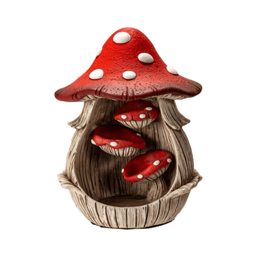 Mushroom Backflow Incense Burner - Ziya Blue