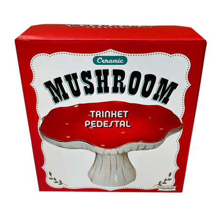 Mushroom Pedestal Trinket Dish - Ziya Blue