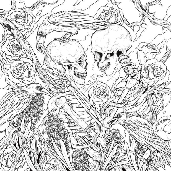 Mythogoria: Darkest Desires: A Gothic Romance Coloring Book - Ziya Blue