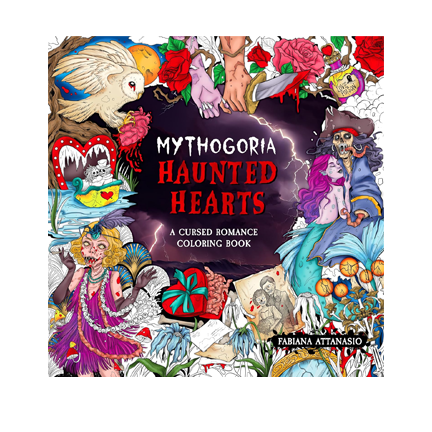 Mythogoria - Haunted Hearts: A Cursed Romance Colouring Book - Ziya Blue