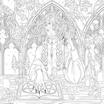 Mythogoria - Undead Academy: A Dark Academia Coloring Book - Ziya Blue