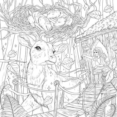 Mythographic Color and Discover: Fantasy Forest - Ziya Blue