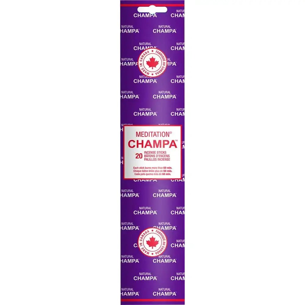 Natural Champa Incense Sticks - Meditation Blend | Made in Canada - Ziya Blue