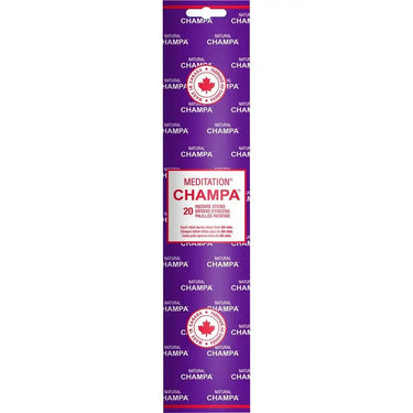 Natural Champa Incense Sticks - Meditation Blend | Made in Canada - Ziya Blue