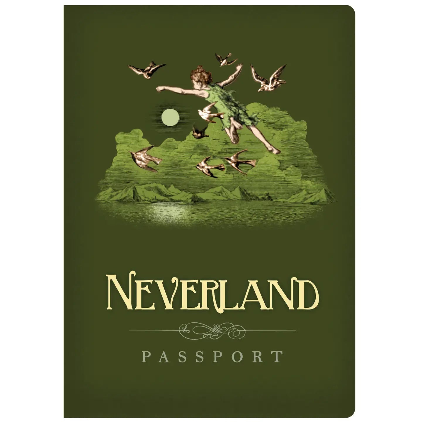 Neverland Passport Notebook - Ziya Blue