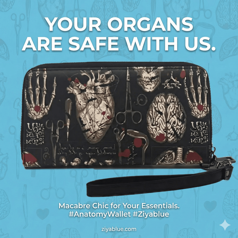 No Guts, No Glory: Medical Morbidity Wristlet for Med Students - Ziya Blue