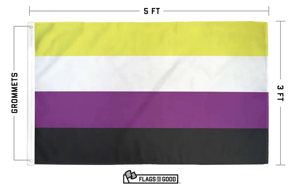 Non - binary Pride Flag - Ziya Blue