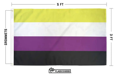 Non - binary Pride Flag - Ziya Blue