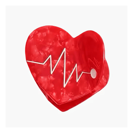 Nurse Heart Hair Claw - Ziya Blue