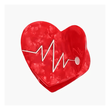 Nurse Heart Hair Claw - Ziya Blue