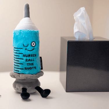 Nurses Call the Shots - Needle Plush - Ziya Blue