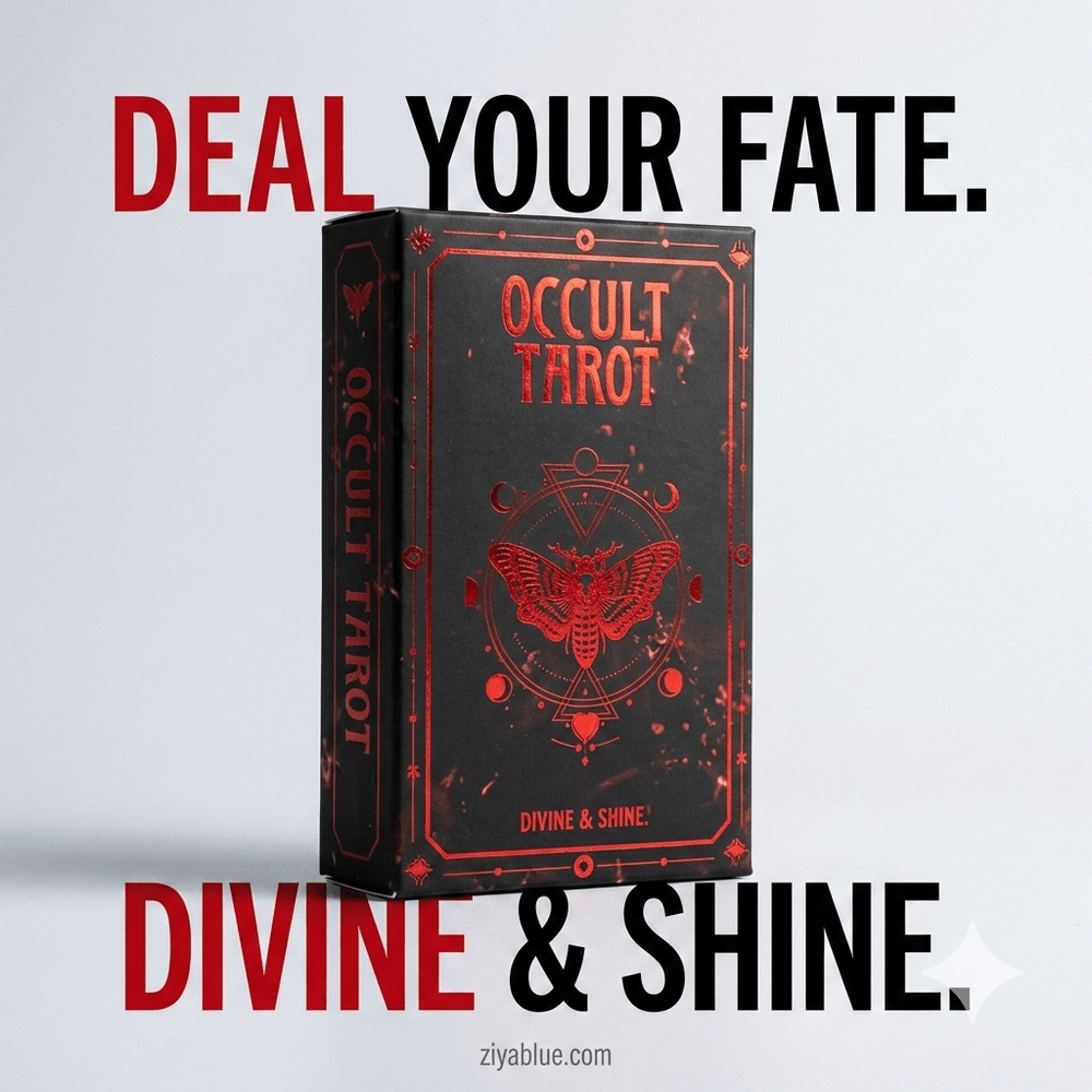 Occult Tarot: 78 - Card Deck and Guidebook of Infernal Wisdom - Ziya Blue