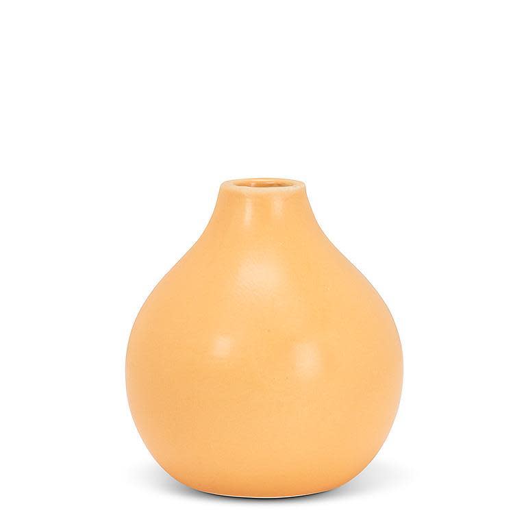 Ochre Matte Vase (4") | Warm Earthy Minimalist Decor 🍂 - Ziya Blue
