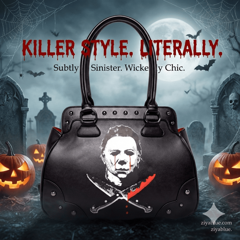 Official Michael Myers Handbag by Rock Rebel – The "Killer" Slasher Purse - Ziya Blue