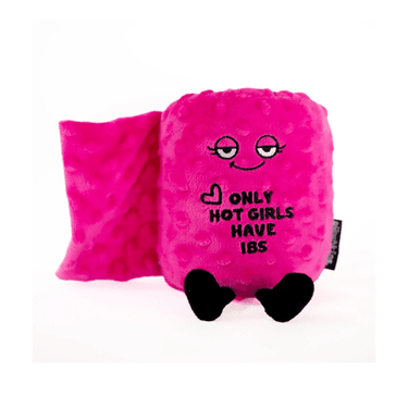 Only Hot Girls Have IBS Toilet Paper Roll Plush - Ziya Blue