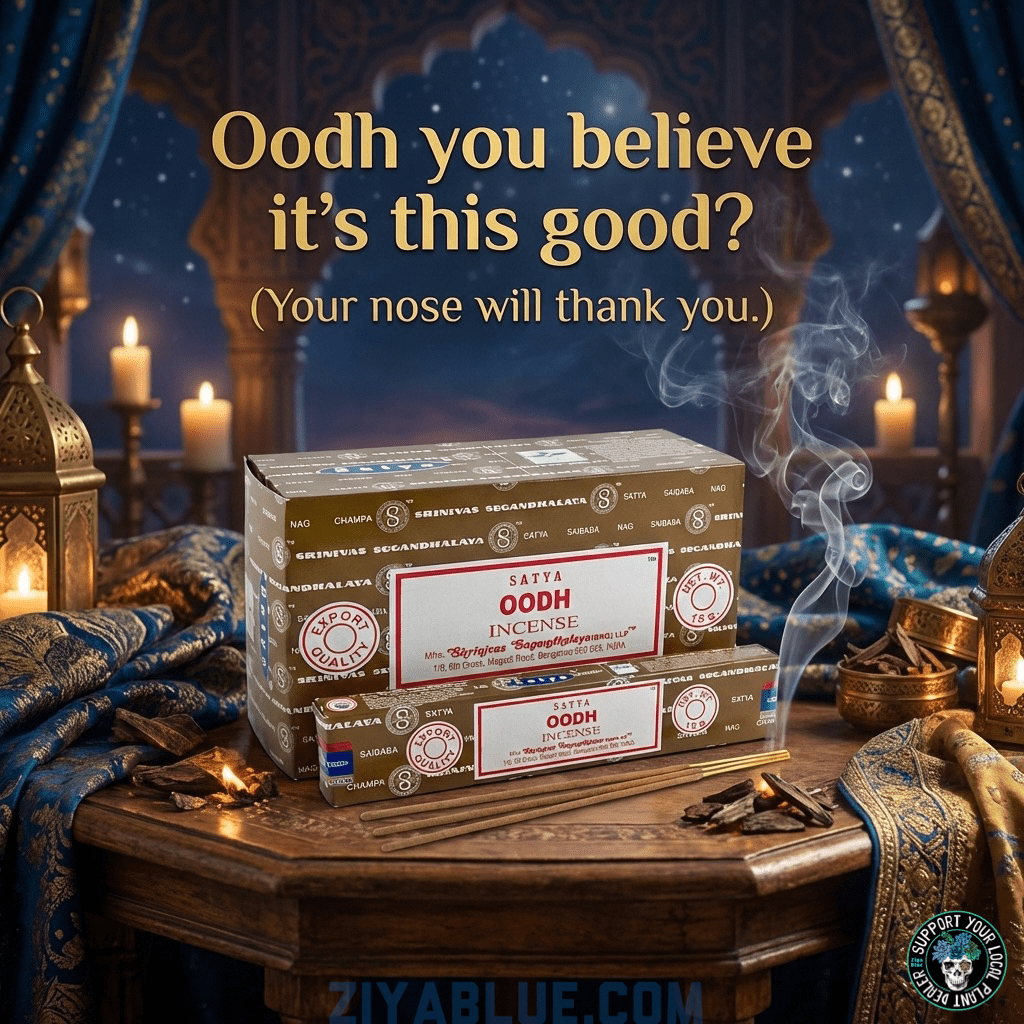 Oodh Incense Sticks (15 g) 🌙✨ - Ziya Blue