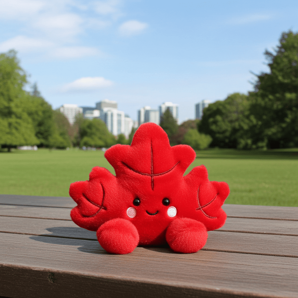 Palm Pals – Fall Maple Leaf - Ziya Blue