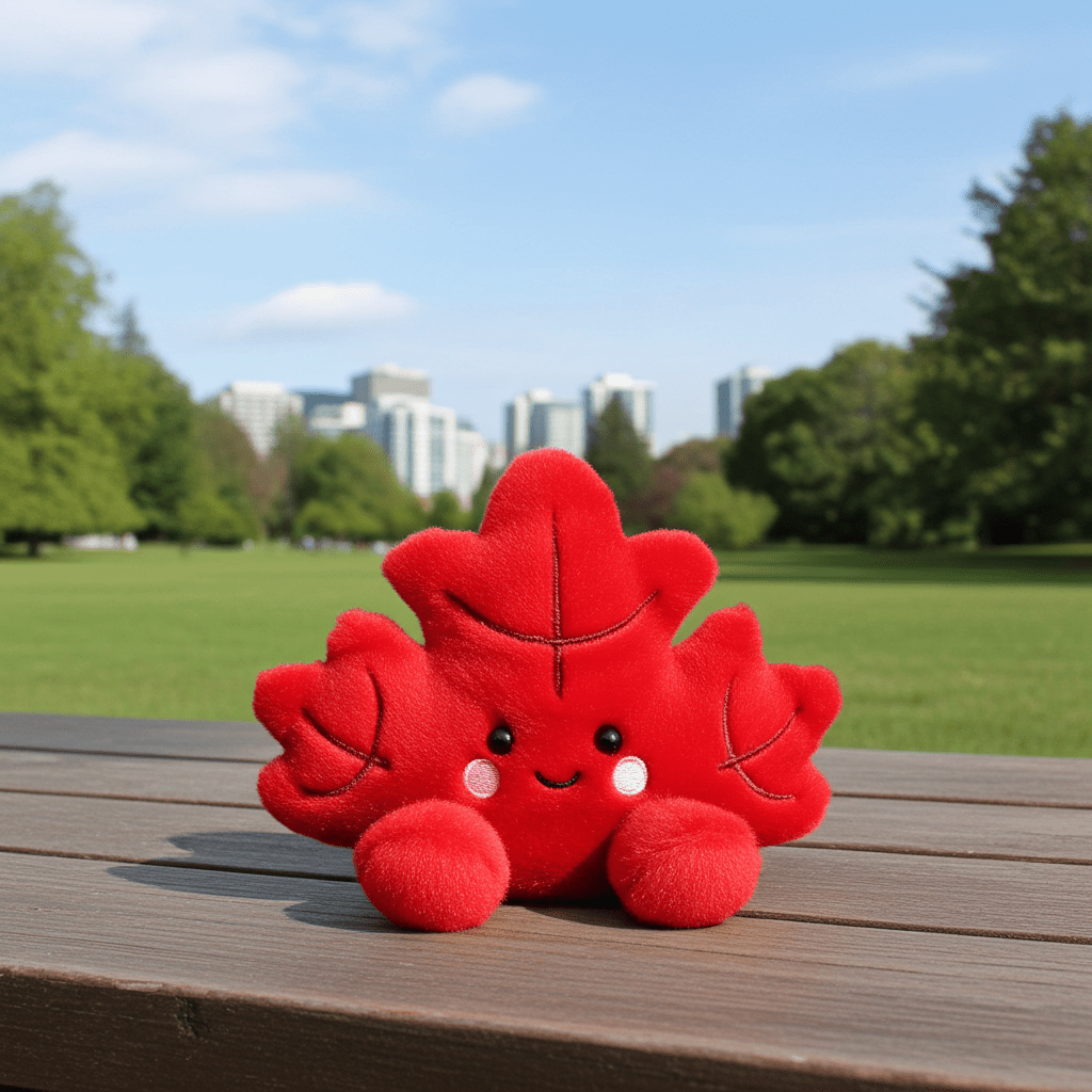 Palm Pals – Fall Maple Leaf - Ziya Blue