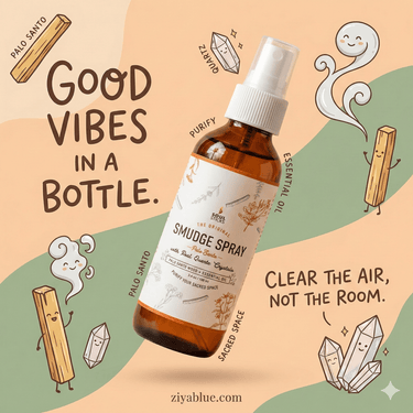 Palo Santo Smudge Spray (3.5 oz) 🌲✨ - Ziya Blue