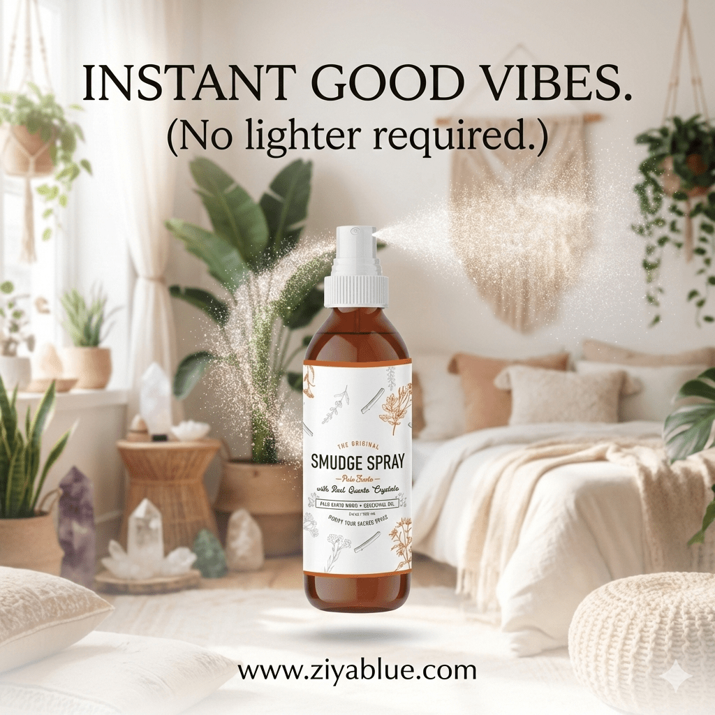 Palo Santo Smudge Spray (3.5 oz) 🌲✨ - Ziya Blue