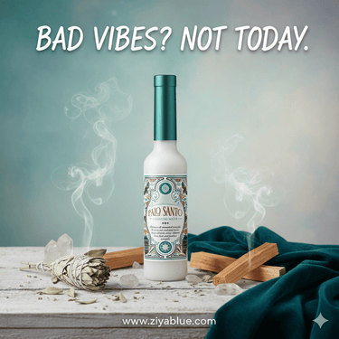 Palo Santo Spiritual Cleansing Water (7.5 oz) 🌊✨ - Ziya Blue