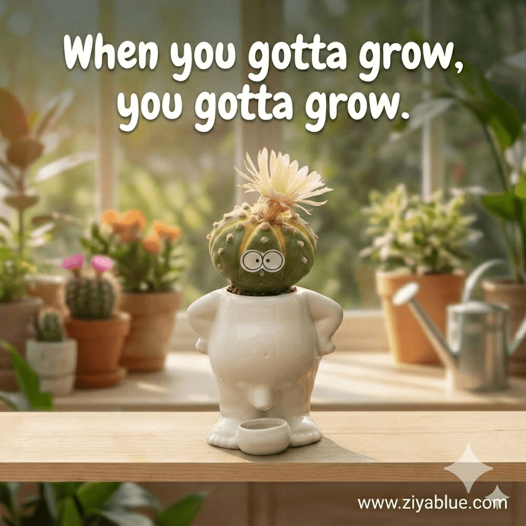 Peeing Body Drip Dry Planter – The "Nature’s Call" Succulent Pot - Ziya Blue