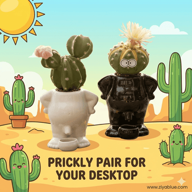 Peeing Body Drip Dry Planter – The "Nature’s Call" Succulent Pot - Ziya Blue