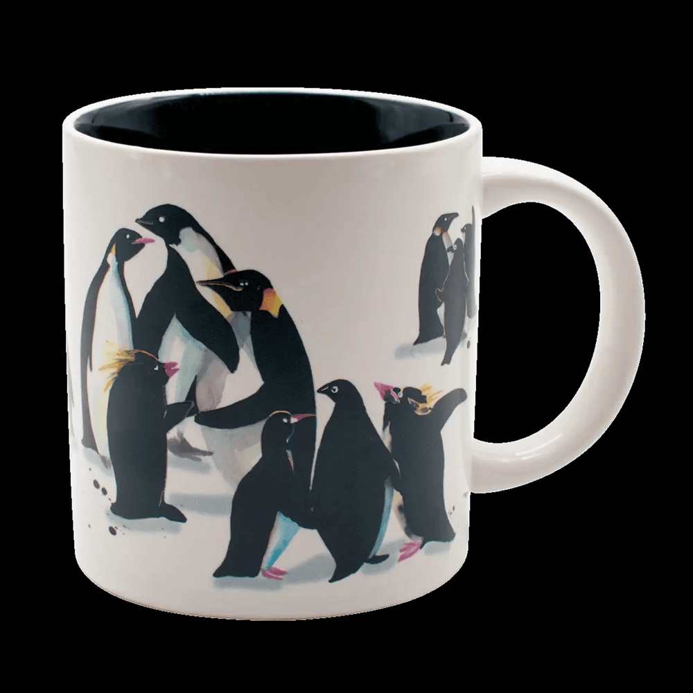 Penguin Party Heat-Changing Coffee Mug