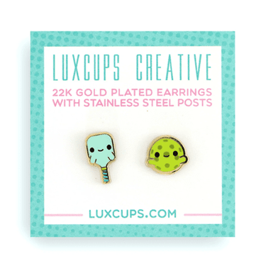 Pickleballer Earrings - Ziya Blue