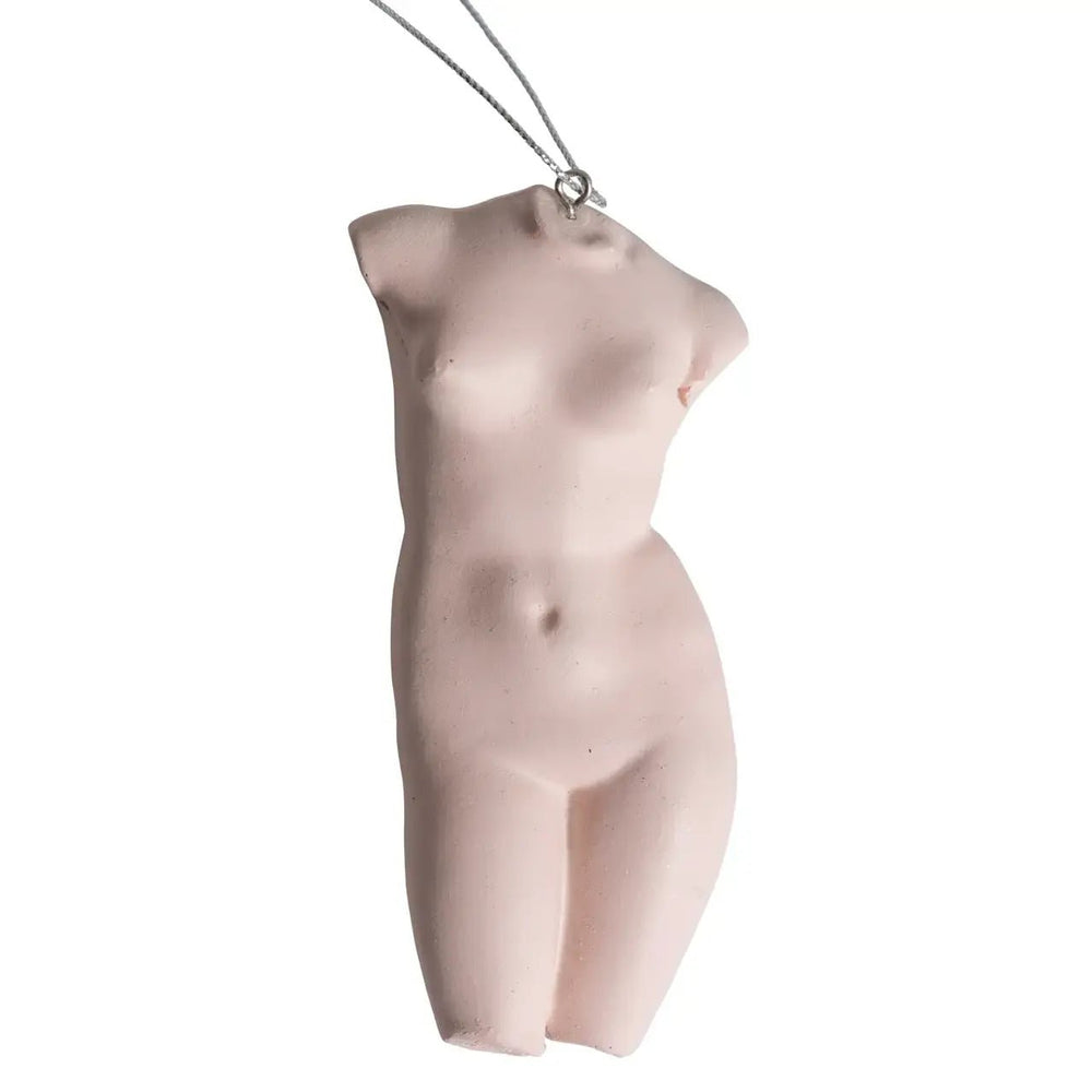 Pink Female Torso Hanging Decoration - Ziya Blue