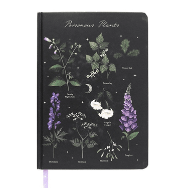 Poisonous Plants Gothic Botanical A5 Notebook - Ziya Blue
