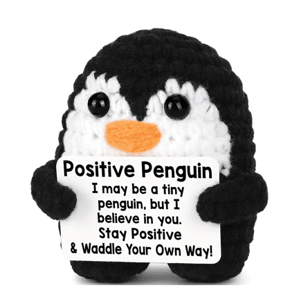 Positive Penguin Crochet - Ziya Blue