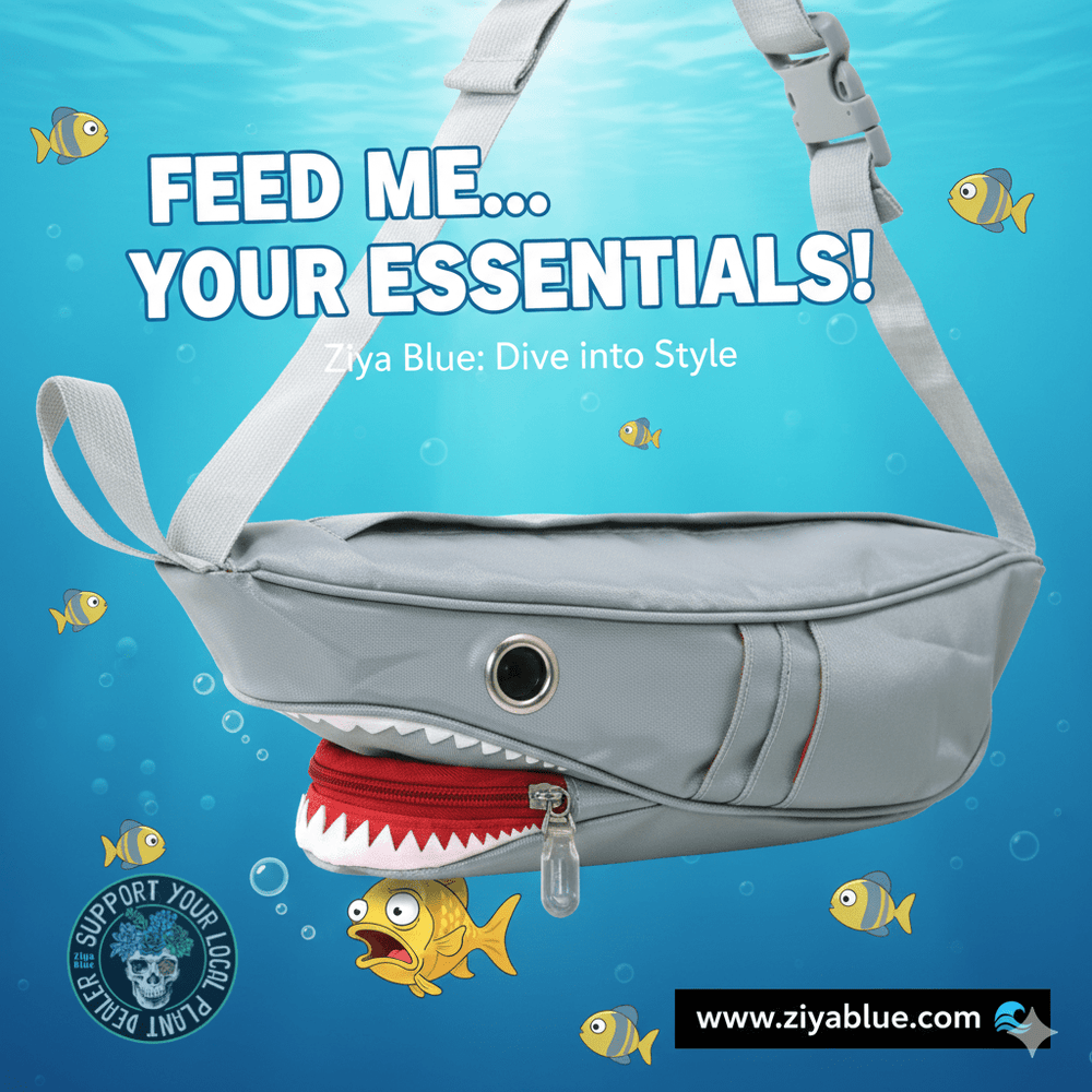 Premium Nylon Shark Fanny Pack - Ziya Blue