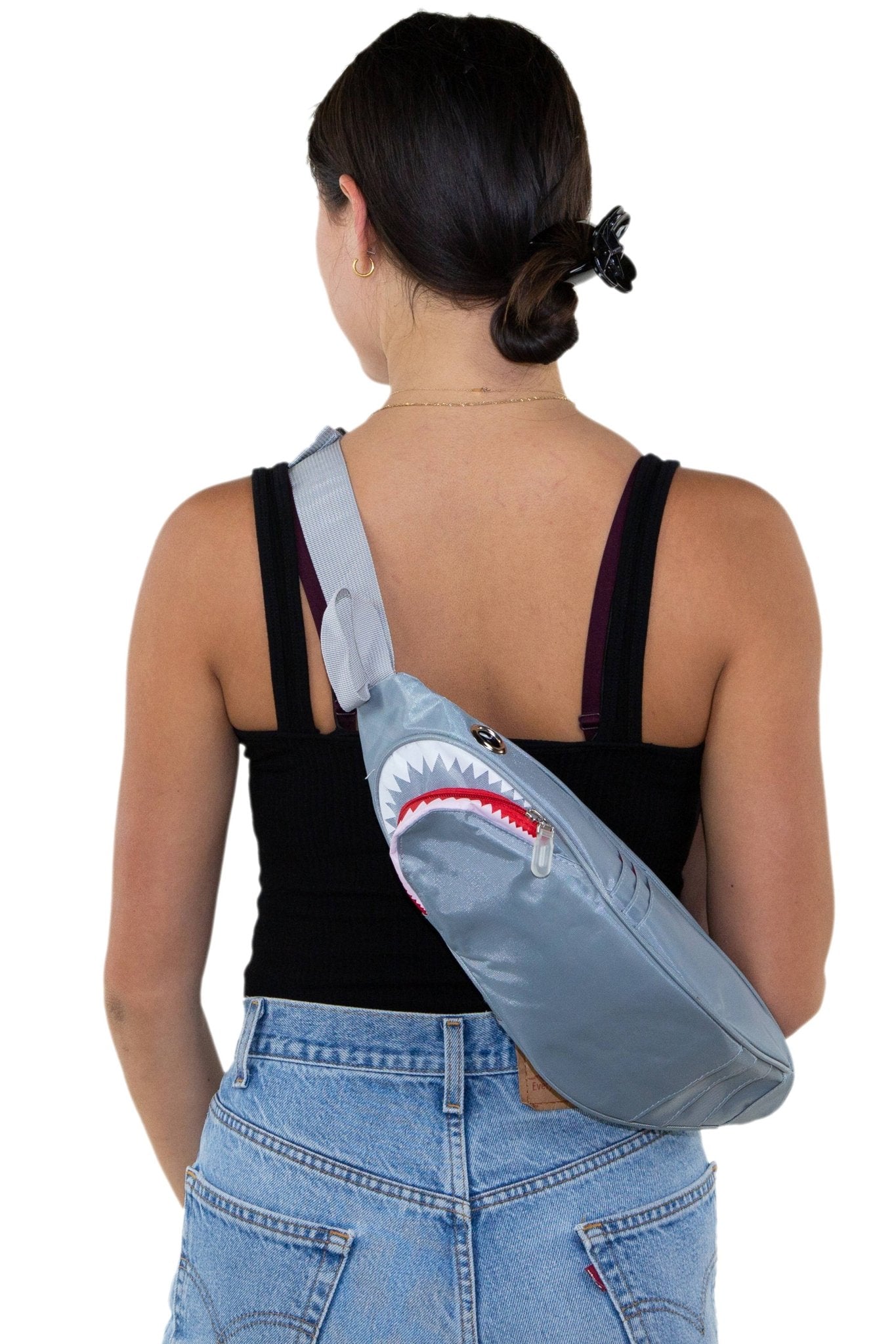 Premium Nylon Shark Fanny Pack, Sea Life Ocean Accessories - Ziya Blue