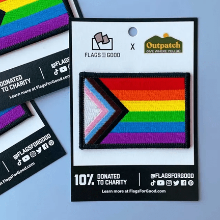 Progress Pride Flag Patch - Ziya Blue