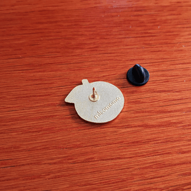 Pronoun Orange Pin He/She - Ziya Blue