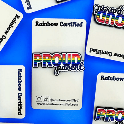 Proud Parent Rainbow LGBTQ+ Pin - Ziya Blue
