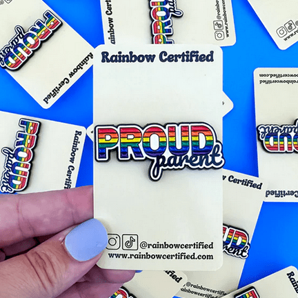 Proud Parent Rainbow LGBTQ+ Pin - Ziya Blue