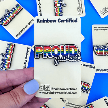 Proud Parent Rainbow LGBTQ+ Pin - Ziya Blue