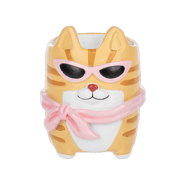 Purrfectly Chic Cat Planters 🐱🌿 - Ziya Blue