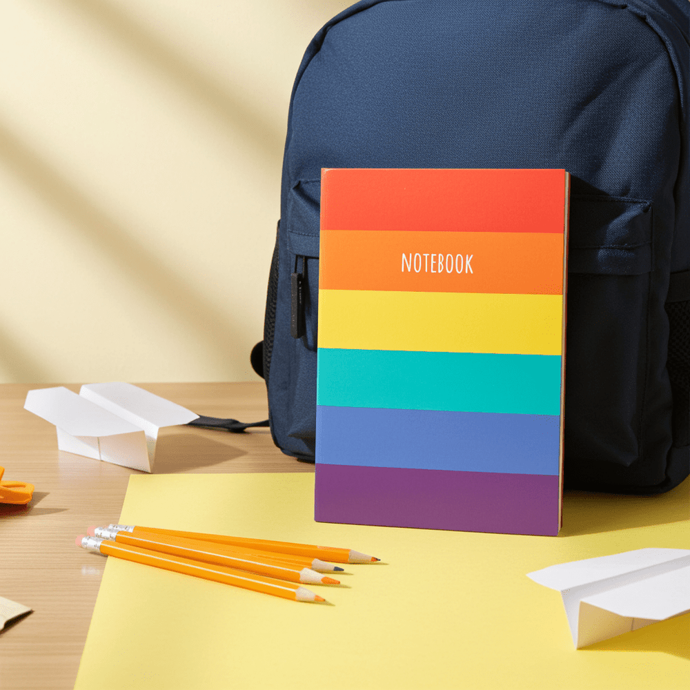 Rainbow A5 Notebook - Ziya Blue