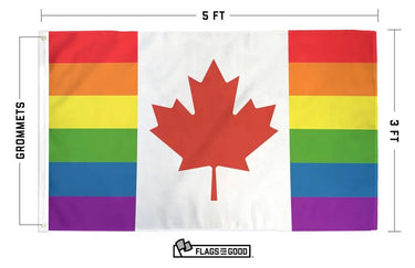 Rainbow Canada Flag - Ziya Blue