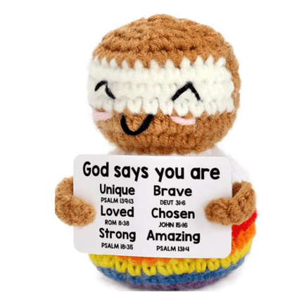 Rainbow Jesus Crochet - Ziya Blue